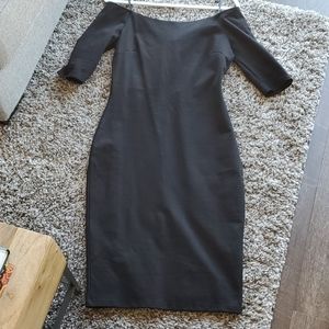 Girl Can't Help It Off-the-Shoulder Midi Dress